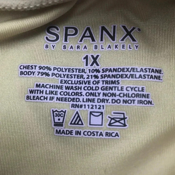 Spank Cami with Built-In Bra. 1X - Picture 3 of 3